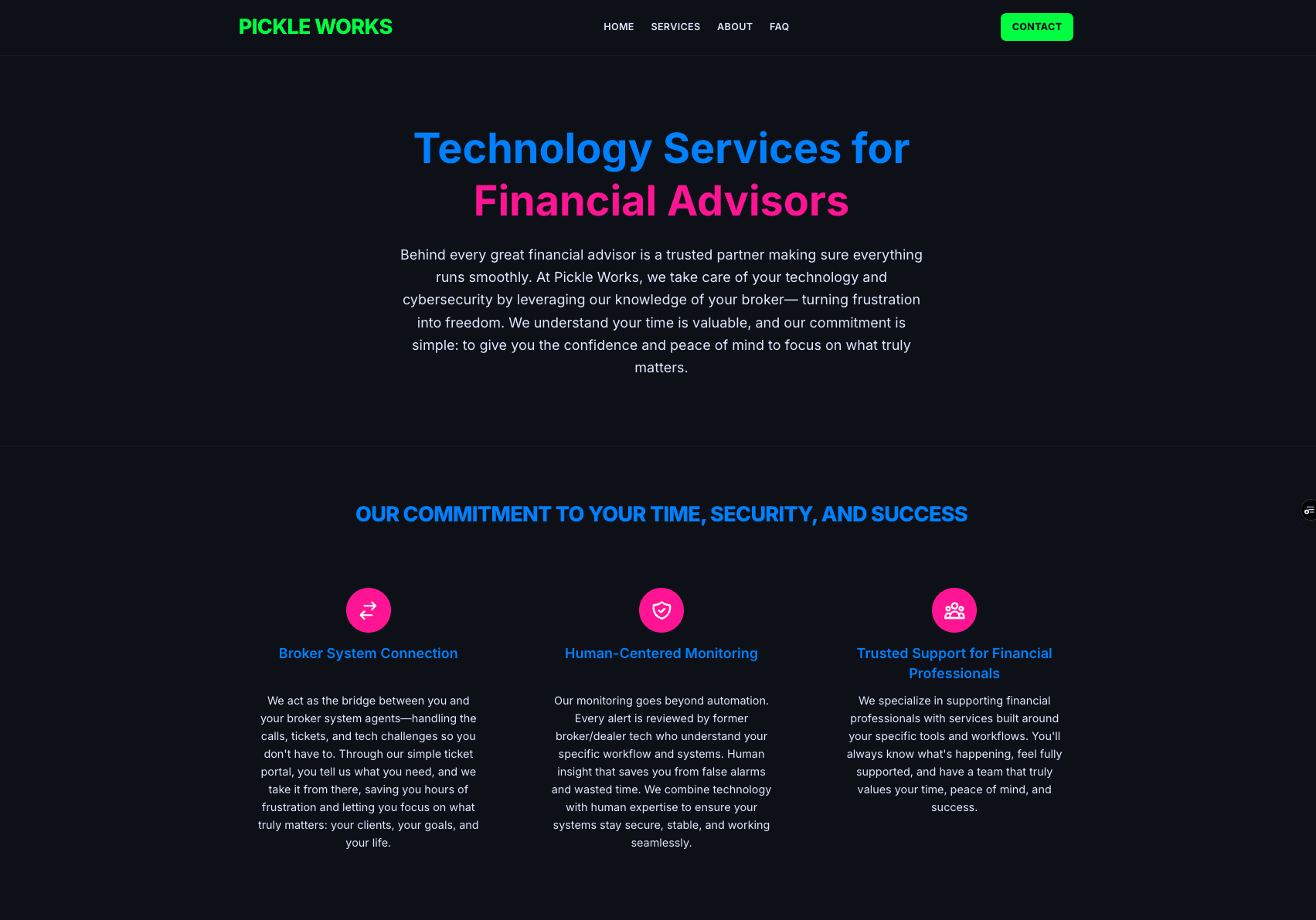 Pickle Works Financial IT
